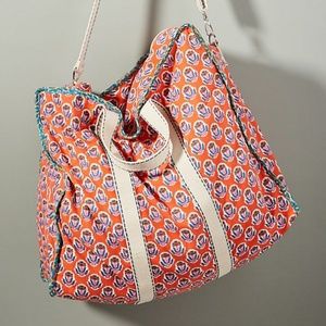 Anthropologie Rana Moroccan Weekender Travel Bag
